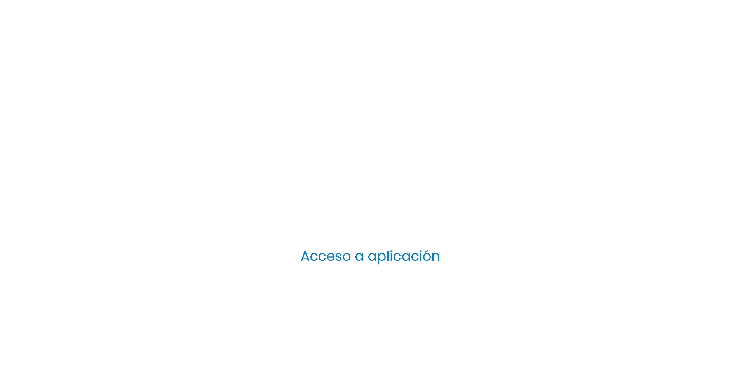 Acceso a la aplicación
